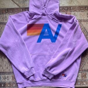 Aviator Nation Purple Hoodie with Logo